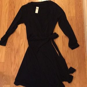 Banana republic factory navy blue wrap dress